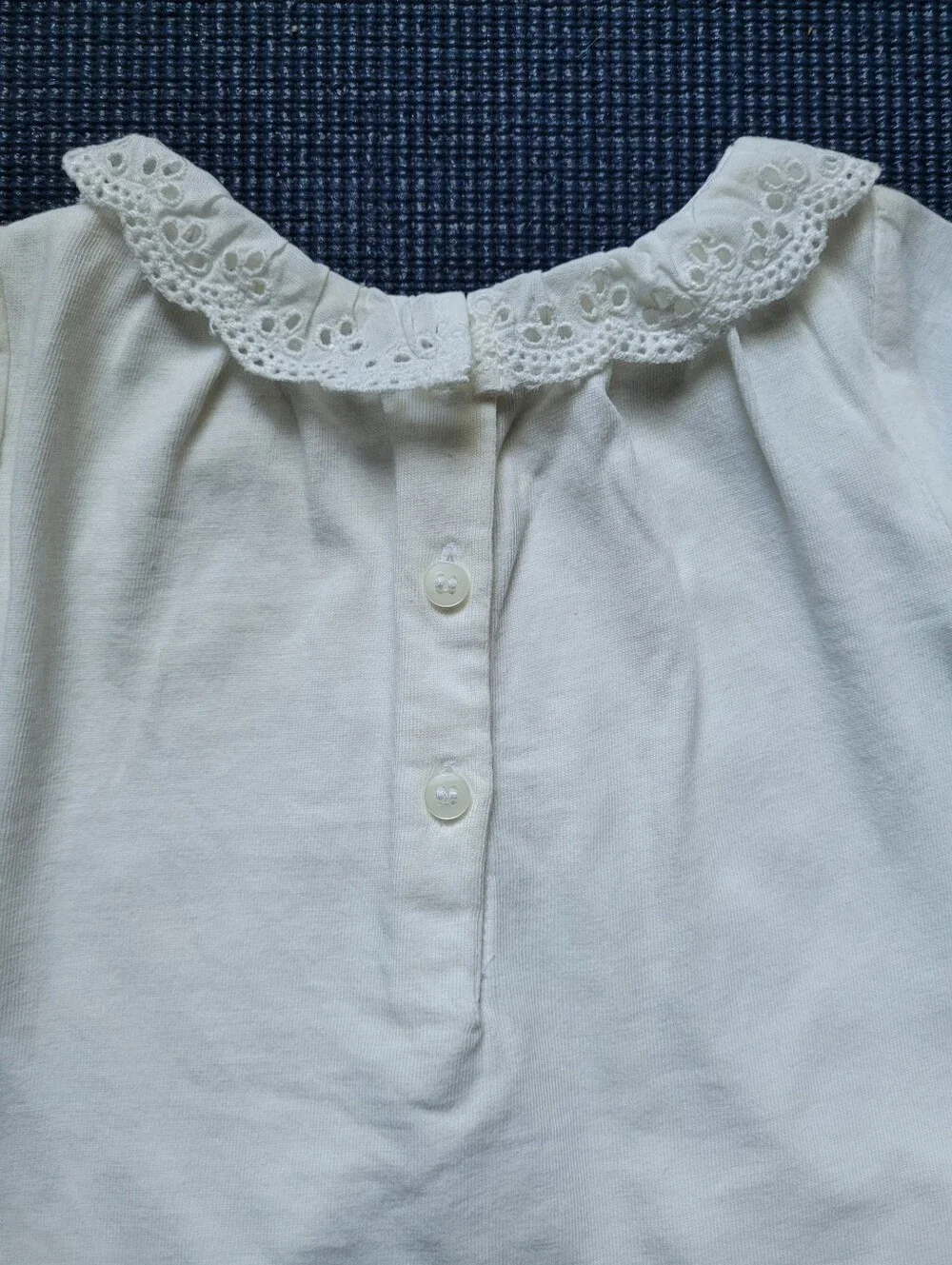 *next baby*Ivory Lace Collar Top with *baby GAP*Pink Leggings Set- 0-3 mth